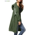 thumbnail image 3 of BadPiggies Women Zipper Hoodie Long Coat Casual Sweatshirt Fleece Outwear Winter Warm Jacket (XL, Green), 3 of 6