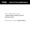 thumbnail image 2 of Max Advanced Brakes - Brake Kit for 2020 2021 2022 2023 Toyota Corolla w/ Hybrid Engine Front and Rear Replacement Geomet Coated Disc Brake Rotors and Ceramic Brake Pads, 2 of 9