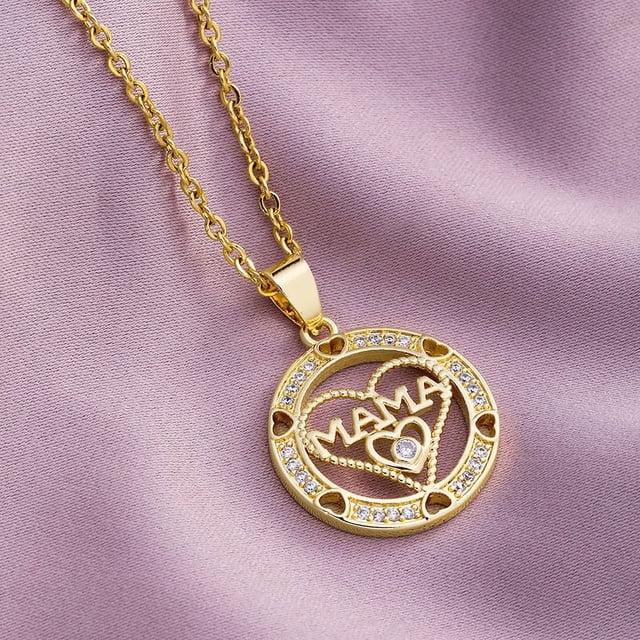 Nvzi Ideas de regalos para el Día de la Madre - Collar del Día de la Madre para mamá Regalos del Día de la Madre para mamá de hijo Regalos para ella Regalos para mamá Regalo del Día de la Madre (H)