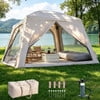 Beige, 4-6 Person Tent (9.8ft x 8.2ft x 9.8ft)