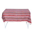 thumbnail image 2 of Mantel de algodón y lino Apalfuy para mesa de comedor cocina 140 x 140 cm rojo, 2 of 8