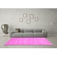 thumbnail image 3 of Ahgly Company Indoor Round Abstract Pink Modern Area Rugs, 7' Round, 3 of 4
