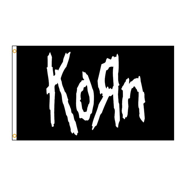 3Jflag 90x150cm Korn Music Band flag Heavy metal pop singer rock Interior decoration banner90x150cm Gao Jinjia LED