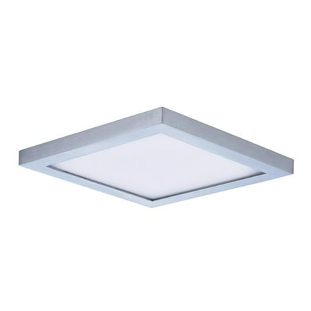 

6.25 in. Wafer LED Square Wall Flush Mount Satin Nickel