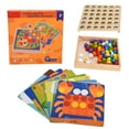 thumbnail image 1 of Matching Mosaic Pegboard Toys, Learning Toy Mushroom Peg Puzzle Toys With Storage Bag For Educational Learning Animal, 1 of 8