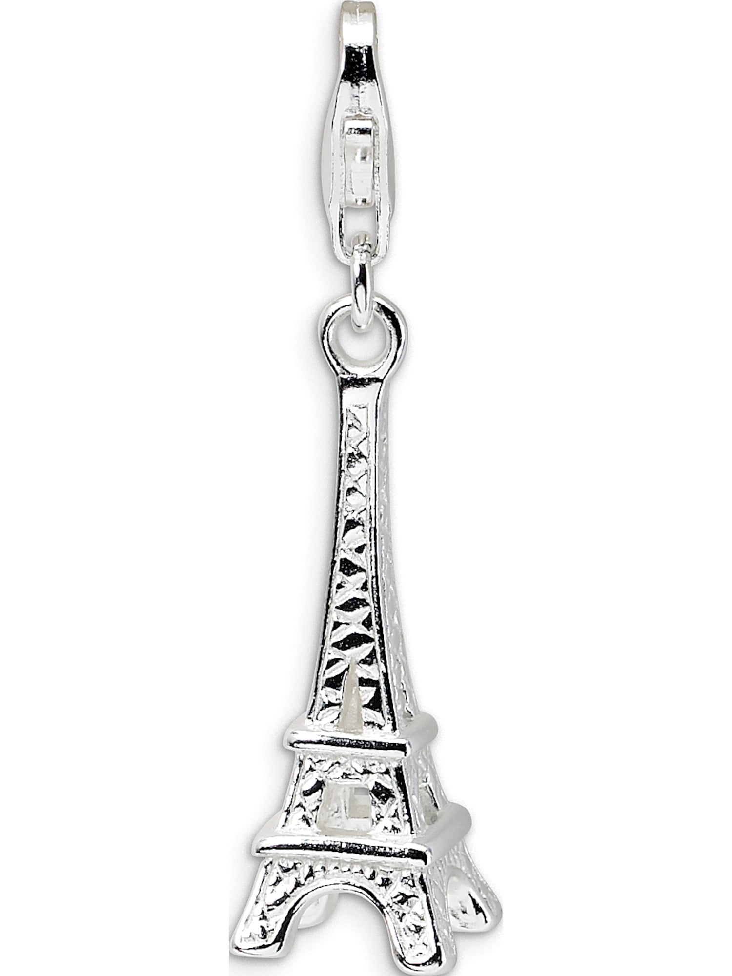 925 Sterling Silver Polished Rhodium-plated Lobster Claw Closure Pendant Necklace