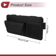 thumbnail image 4 of Estuche para gafas de sol de coche Unique Bargains con parasol magnético universal, estuche para gafas de sol de cuero Nappa negro 34x16cm 1 Pcs, 4 of 7