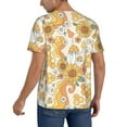 thumbnail image 2 of Fotbe Groovy Hippie Flower Mushrooms Baseball Jersey Shirt for Men and Women, Casual Short Sleeves Button Down T-Shirt-X-Large, 2 of 9