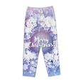 thumbnail image 4 of Goofa Round Snow Merry Christmas Printed Soft Pajama Pants for Women, Wide Leg Comfy Casual Lounge Yoga Pants-XX-Large, 4 of 9