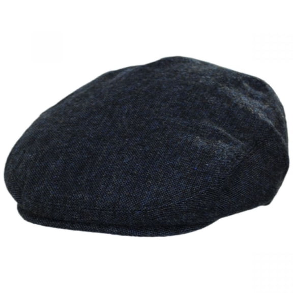 Troubadour Tweed Wool Blend Ivy Cap - S  - Navy Blue