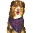 thumbnail image 6 of Disketp Bohemian Vintage Pattern Dog Bandanas 1PC Triangle Adjustable Puppy Bandana Bib Handkerchief for Large Medium Girl Dogs Pets Gift, 6 of 6