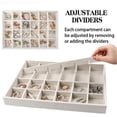 thumbnail image 4 of Soft Velvet Stackable Jewelry Tray Case Jewelry Display Storage Box Portable Ring Earrings Necklace Organizer Box Jewelry Holder Style 06, 4 of 6