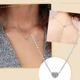 thumbnail image 2 of YUEHAO Necklaces & Pendants Women's Fashion Heart Letter Necklace 26 Letters Love Clavicle Neck Chain J, 2 of 5
