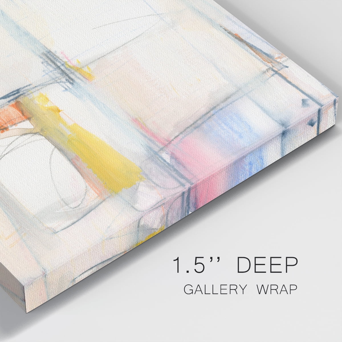 Wexford Home Pastel Meld I-Premium Gallery Wrapped Canvas, 24" x 24" - Ready to Hang