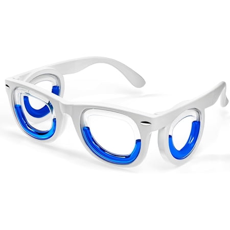 Oyhomop Motion Sickness Glasses, Car Sickness Glasses,Relieve Carsickness Airsickness Seasickness Glasses,Anti Nausea Vertigo Glasses, No Lens Liquid Glasses for Adults or Kids