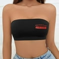 thumbnail image 2 of Women Strapless Bandeau Bra Red Printing Tube Tops Bra Bralette Seamless Comfortable Bra, 2 of 5