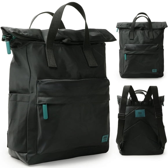 ORI LONDON Sac à Dos de Voyage - Sac à Dos à Dessus Roulé en Nylon Moyen pour Hommes et Femmes avec Multiples Poches pour Ordinateur Portable, Téléphone, Clés, Portefeuille, Bouteilles - le Canfi