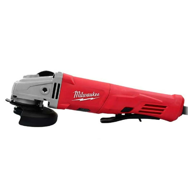 Miniesmeriladora alambrica de 4-1/2" 11 amp c/paleta de bloqueo Milwaukee 6141-30