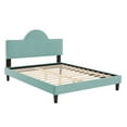 thumbnail image 3 of Modway Soleil Performance Velvet King Bed in Mint, 3 of 10