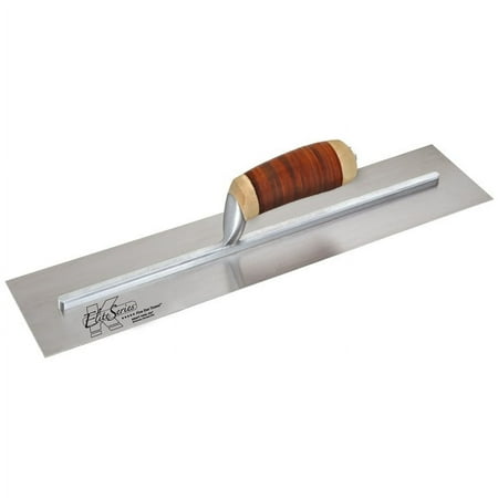 Kraft Tool CFE212L Elite Series Five Star Cement Trowel with Leather Handle 12 x 4-Inch