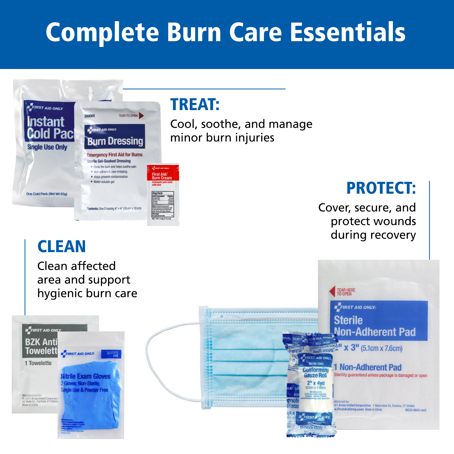 First Aid Only 28-Piece Burn Care First Aid Kit photo 5