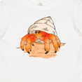 thumbnail image 4 of Inktastic Cute Hermit Crab on Beach Boys or Girls Baby T-Shirt, 4 of 5