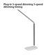 thumbnail image 4 of Toystoory Luz de LED 5W 1A Brillo de lectura Lámpara de escritorio Control táctil Sin flash Iluminación de libro de cabecera de trabajo para Iluminación y accesorios Plata 5 Dimmzeit Toystoory HA011306-02B, 4 of 6