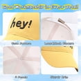 thumbnail image 4 of Gorra de béisbol ajustable de 49 a 52 cm para primavera y verano, para niños y niñas, con protección solar, color amarillo, 4 of 5