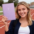 thumbnail image 5 of Purple Pastel Lined Notebook 7.28 x 10.16 Inches, Cute Softcover Writing Journal, Single Bulk Stationery Notebook for Office Memos, Travel Journaling & Daily Schedule Planning, 5 of 7