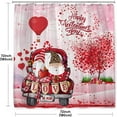 thumbnail image 6 of 72*72inch Waterproof Bathroom Shower Curtain, Valentine's Day Bathroom Shower Curtain ,Red Hearts Romantic Shower Curtains for Bathroom Decor, 6 of 7