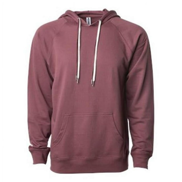 Independent Trading B11376107 Unisex Lightweight Loopback Terry Hooded Pullover, Port - 2XL