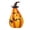 B28, variant on 3-Piece Halloween Resin Ghost Pumpkin Set with Wizard Hat, Vintage Wood Grain Finish, Pointed Faces for LED Lights, Indoor Outdoor Decor for Party Table Window Yard Display