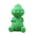 thumbnail image 3 of Alcancía de dinosaurio, antideslizante, irrompible, para escritorio, para el hogar, guardería, estatua de dinosaurio, dinero, especiero verde, 3 of 9