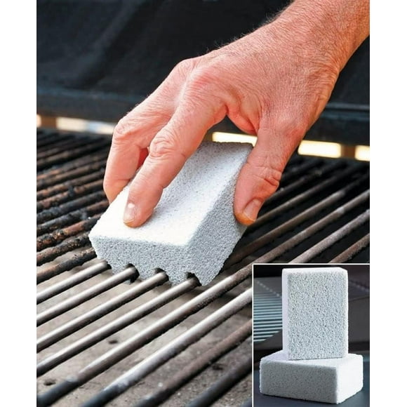 Grill Griddle Cleaning Brick Block Magic Stone Grill Cleaner - 2 Pack (2 Count (Pack of 1))