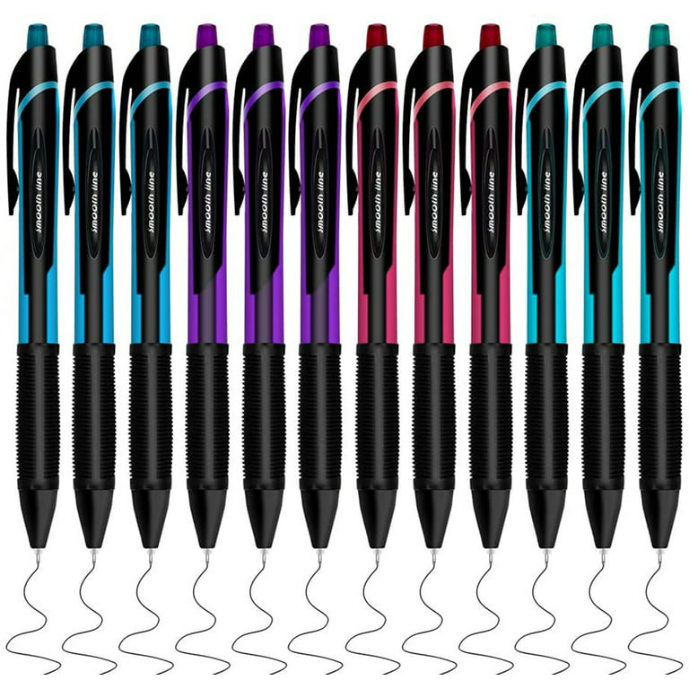 MyLifeUNIT Gel Pens, Retractable Fine Point Pen (0.5 mm), Black