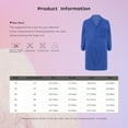thumbnail image 7 of Mufeng Men Women Blouse Wrinkle-resistant Coat Dustproof Jacket Unisex Top Factory Lab Coat Royal Blue 185, 7 of 7