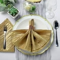 thumbnail image 3 of Balsa Circle 5 Pieces 20" x 20" Gold Crinkle Accordion Taffeta Table Napkins, 3 of 8