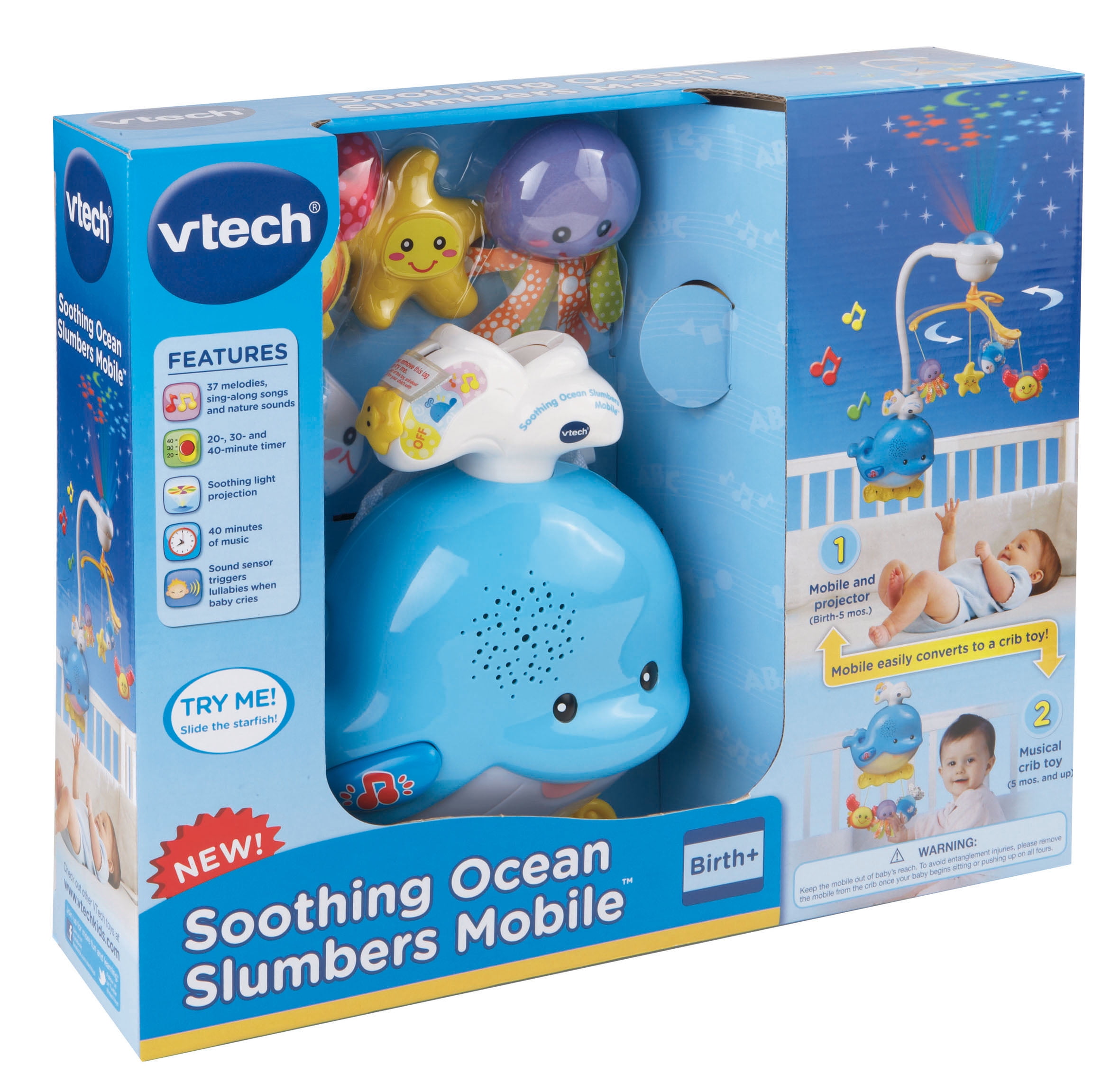 vtech baby soothing lights musical mobile