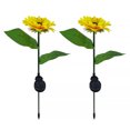 thumbnail image 1 of 2Pcs Outdoor Solar Sunflower Simulation Lamps 8 LED Landscape Lighting Plant Lights for Garden Lawn Patio, 1 of 8
