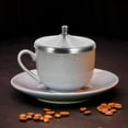 thumbnail image 4 of unbranded 2Ud Tapas De Taza De Acero Inoxidable Plata Para Mantener Calor Y Evitar Polvo En Bebidas, 4 of 6