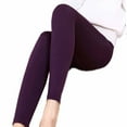 thumbnail image 4 of Tejiojio Fall Clearance Women Plush Cashmere Leggings Casual Thick Leggings Elastic Slim Legging, 4 of 4