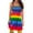 Multicolor Womens Summer Dress, variant on USSUMA Dresses For Women Party Casual,Women Summer Tube Top Dress Off Shoulder Boho Tie Dye Swing Beach Party Mini SHort Dresses Sundress