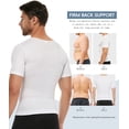 thumbnail image 4 of MANIFIQUE Short Sleeve Compression Shirt Men, Shapewear Mens Tank Top , Athletic Workout Shirts, 4 of 7