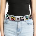 thumbnail image 5 of Cartoon Network Belt, Seatbelt Buckle Belt, Adventure Time Character Face Icons Scattered Black, 34 to 52 Inches, 5 of 9