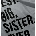 thumbnail image 4 of Best Lil Sister Ever Younger Sibling Youth T Shirt Tee Girls Infant Toddler Brisco Brands 3T, 4 of 5