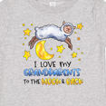 thumbnail image 4 of Inktastic I Love My Grandparents to the Moon and Back Cute Sheep Boys or Girls Baby T-Shirt, 4 of 5