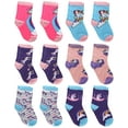 thumbnail image 2 of 12-Pack Colorful Unicorn Pattern Girl Toddler Kids Cotton Crew Socks 80% Cotton 20% Polyester Small 6-8 Years, 2 of 2