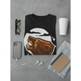thumbnail image 3 of Grizzly Bear Roaring At Moon T-Shirt Men -Image by Shutterstock, Male 3X-Large, 3 of 4
