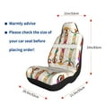 thumbnail image 5 of Cauagu Black African Woman Print Car Seat Covers,Universal Automotive Seat Covers Car Seat Protectors Easy to Install Car Cover Car Accessories Auto rucks Van & SUV-1, 5 of 9
