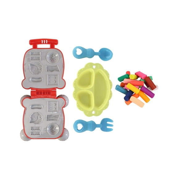 Máquina de de simulación, juguetes de arcilla, juguete de aprendizaje temprano para regalos de cumpleaños Estilo D Sunnimix Fingir juguetes